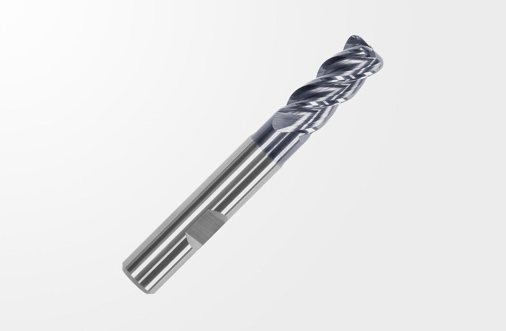 Picture of Haimer F2004MNB3/4ZR.090DA End Mill 0.7500 19.05mm - 3/4 Dia Weldon 0.7500 19.05mm - 3/4 0.0900 2.29mm Radius