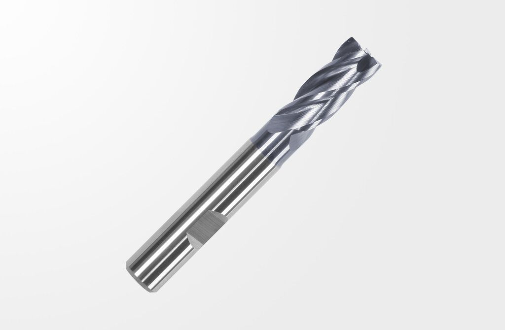 Picture of Haimer F2004NNB1200R3.00DA End Mill 0.4724 12.00mm Dia Weldon 0.4724 12.00mm 0.1181 3.00mm Radius