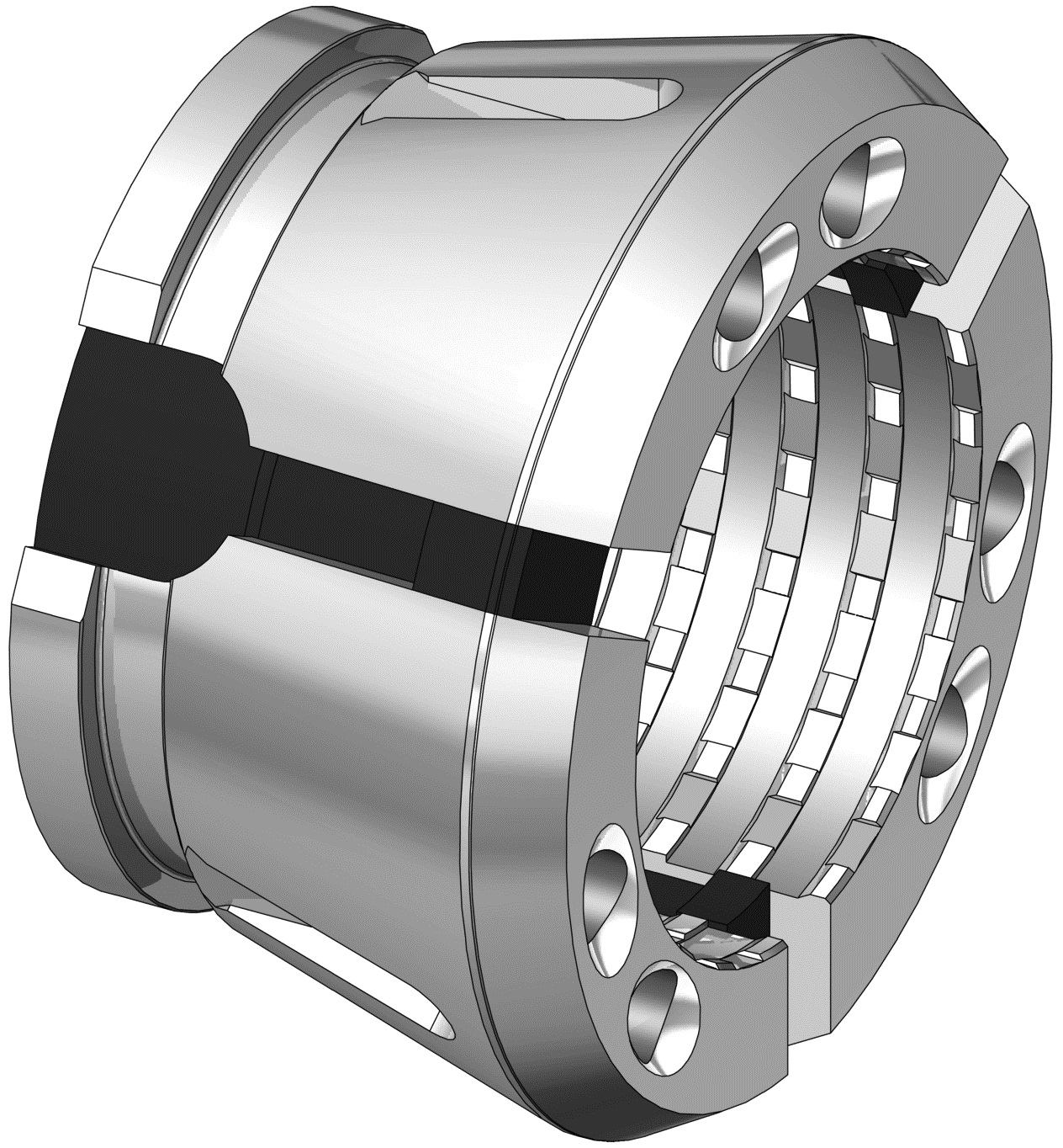 Picture of SK100BZR20.0 Hainbuch Work Holding 20.00mm Collet Chuck Round QC Radial Grooves