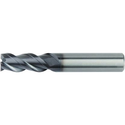 Picture of Hanita/Widia 450302501T Dia 2.50mm SH 0.1575 LOC 0.1575 OAL1.968 End Mill Standard Flute High Helix Carbide AlTiN Single End Square Sharp Widia Series Mills