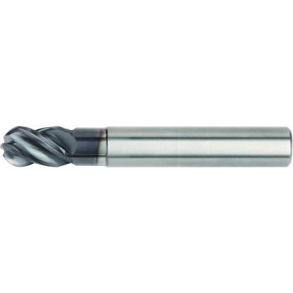 Picture of Hanita/Widia 47N016006T Dia 16mm SH 0.6299 LOC 0.8661 OAL3.6220 End Mill Standard Flute High Helix Carbide AlTiN Single End Ball NoseBall VariMill