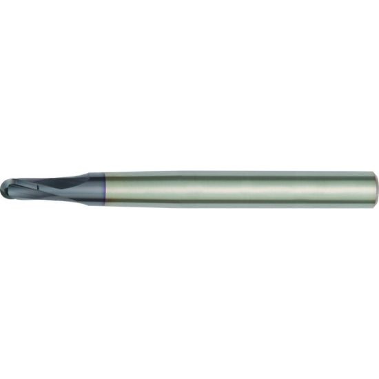 Picture of Hanita/Widia 706104002RT Dia 4mm SH 0.2362 LOC 0.1575 OAL2.9528 End Mill Standard Flute High Helix Carbide TiAlN Single End Ball NoseBall Vision Plus