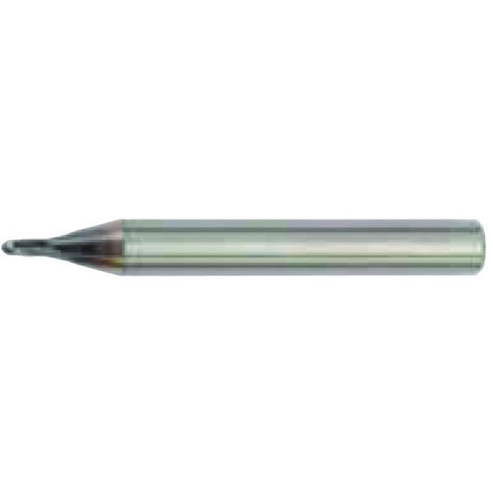 Picture of Hanita/Widia 7N0100302RJ Dia 0.30mm SH 0.2362 LOC 0.0118 OAL1.968 End Mill Standard Flute High Helix Carbide TiAlN Single End Ball NoseBall Vision Plus