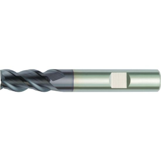 Picture of Hanita/Widia D503020S2W Dia 2mm SH 0.2362 LOC 0.1181 OAL1.9685 End Mill Standard Flute High Helix Carbide TiCN Single End Square Sharp Widia Series Mills