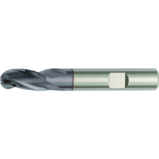 Picture of Hanita/Widia DC1903002LW Dia 3mm SH 0.2362 LOC 0.2756 OAL2.2441 End Mill Standard Flute High Helix Carbide TiAlN Single End Ball NoseBall Widia Series Mills