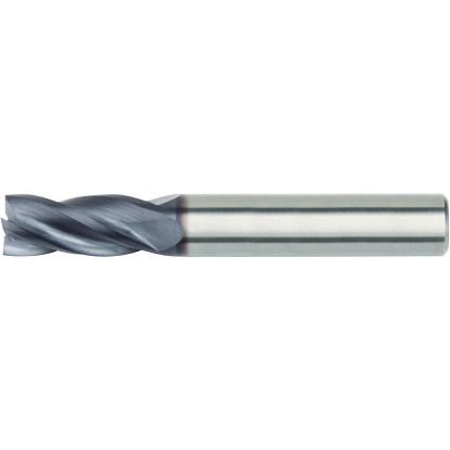 Picture of Hanita/Widia I4R0062T011R010 Dia 1/16 SH 0.1250 LOC 0.1250 OAL1.50 End Mill Standard Flute High Helix Carbide TiAlN Single End Corner Radius0.0100 0.25mm Widia Series Mills