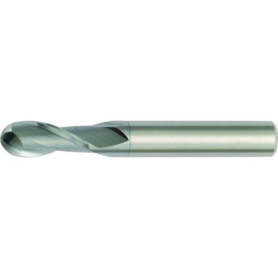 Picture of Hanita/Widia 400116006JJ Dia 16mm SH 0.6299 LOC 1.2598 OAL5.9055 End Mill Standard Flute High Helix Carbide Uncoated Single End Ball NoseBall Widia Series Mills
