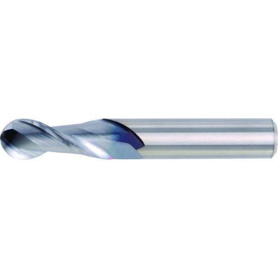 Picture of Hanita/Widia 4A0103001 Dia 1/8 SH 0.1250 LOC 0.50 OAL2.00 End Mill Standard Flute High Helix Carbide Uncoated Single End Ball NoseBall Widia Series Mills