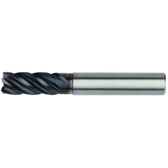 Picture of Hanita/Widia 57N8160R6TQ Dia 16mm SH 0.6299 LOC 1.2598 OAL3.9370 End Mill Standard Flute Variable Helix Carbide AlTiN Single End Corner Radius0.1575 4.00mm VariMill II