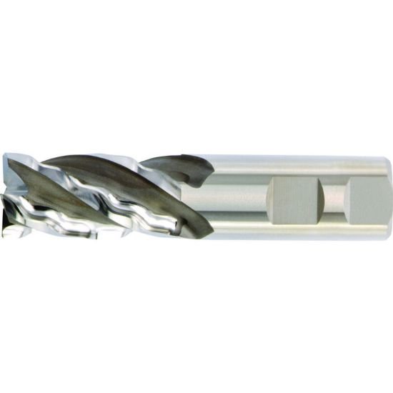 Picture of Hanita/Widia 620W25088 Dia 1 SH 2.00 LOC 2.00 OAL4.50 End Mill Cobalt Uncoated Single End 45.0° Chamfer WavCut I