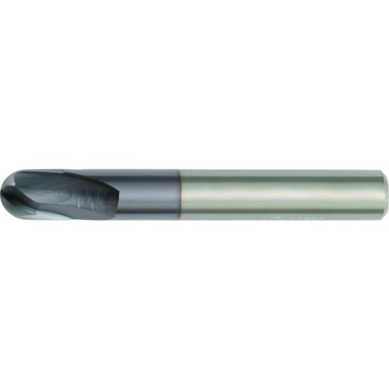 Picture of Hanita/Widia 715105001RT Dia 5mm SH 0.1969 LOC 0.1969 OAL1.9685 End Mill Standard Flute High Helix Carbide Uncoated Single End Ball NoseBall Vision Plus