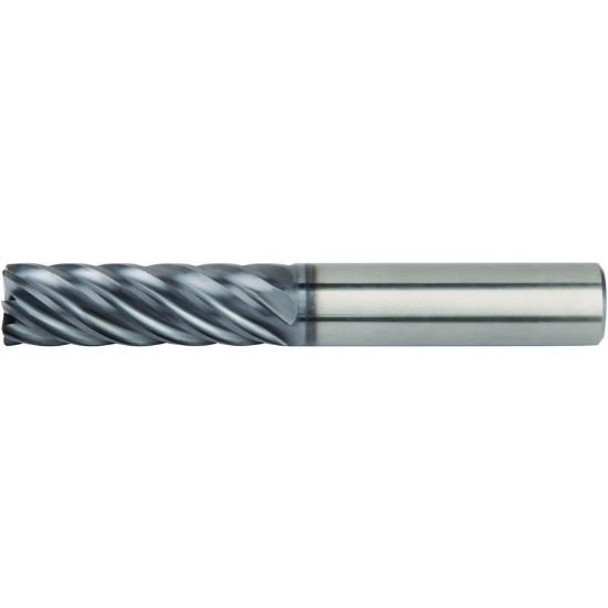 Picture of Hanita/Widia 7V2E19007BV Dia 3/4 SH 0.7500 LOC 3.7500 OAL6.00 End Mill Standard Flute Variable Helix Carbide AlTiN Single End Corner Radius0.0300 0.76mm VariMill III