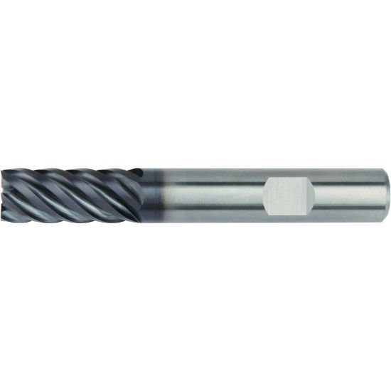 Picture of Hanita/Widia D50706002W Dia 6mm SH 0.2362 LOC 0.3937 OAL2.1260 End Mill Standard Flute High Helix Carbide AlTiN Single End Square Sharp Widia Series Mills
