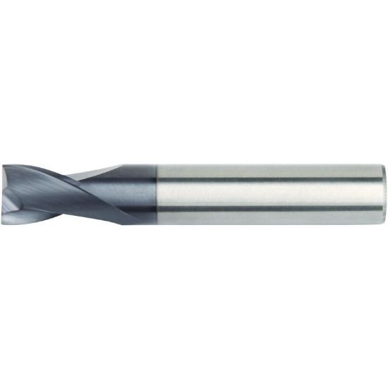 Picture of Hanita/Widia I2R0625T125R015 Dia 5/8 SH 0.6250 LOC 1.2500 OAL3.50 End Mill Standard Flute High Helix Carbide TiAlN Single End Corner Radius0.0150 0.38mm Widia Series Mills