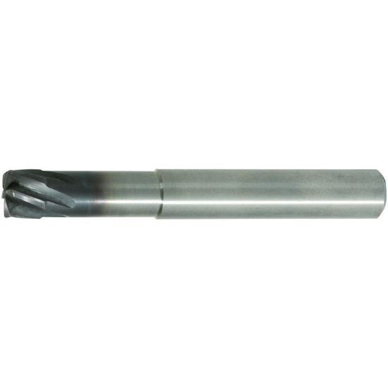 Picture of Hanita/Widia TM7Fine710004 Dia 3/8 SH 0.3750 LOC 0.0123 OAL3.50 End Mill Carbide AlTiN Single End High Feed0.0230 0.58mm Vision Plus X-Feed