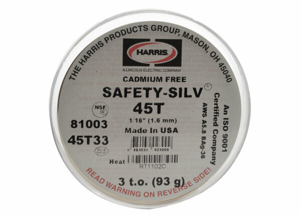 Picture of Harris/Lincoln 45T33 Brazing Matirial High Silver Safety-Silv 45T