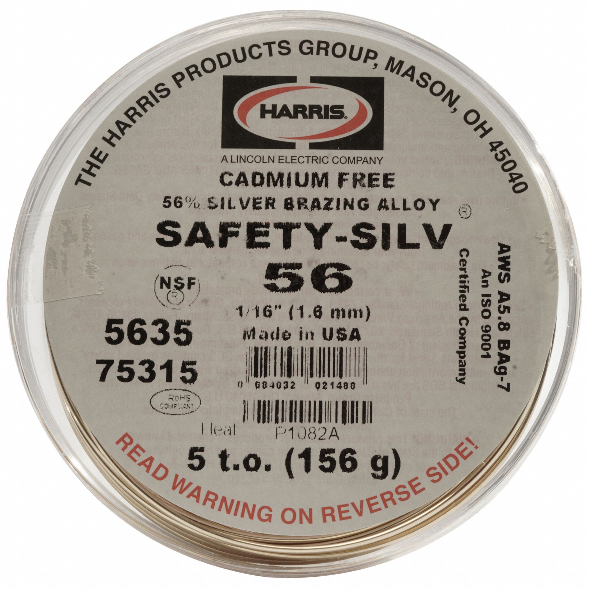 Picture of Harris/Lincoln 56225SP Brazing Matirial High Silver Safety-Silv 56