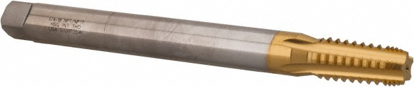 Picture of Hertel K015974As25 1/4-18 X 6 5Fl Nptf Tin Pipe Tap Threading Taping