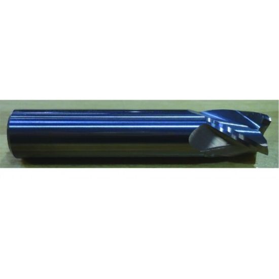 Picture of HTC 100-3187 Dia 3/16 SH 0.1875 LOC 0.3750 OAL2.00 End Mill Standard Flute Standard Helix Carbide Uncoated Single End Square Sharp