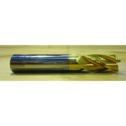 Picture of HTC 125-2765 Dia 49/64 SH 0.8750 LOC 1.50 OAL4.00 End Mill Standard Flute Standard Helix Carbide TiN Single End Square Sharp