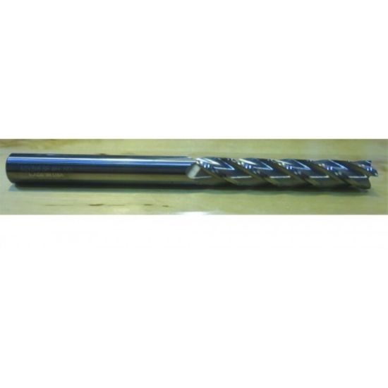 Picture of HTC 170-4757 Dia 3/4 SH 0.7500 LOC 4.00 OAL7.00 End Mill Standard Flute Standard Helix Carbide Uncoated Single End Square Sharp