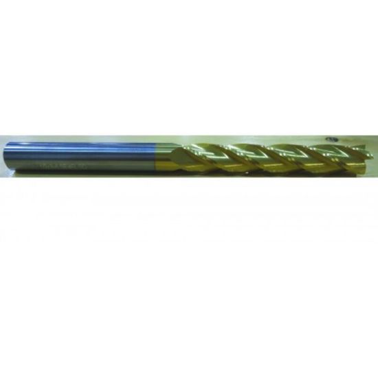 Picture of HTC 172-4506 Dia 1/2 SH 0.50 LOC 1.50 OAL6.00 End Mill Standard Flute Standard Helix Carbide TiN Single End Square Sharp