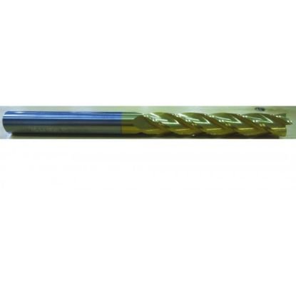 Picture of HTC 172-4757 Dia 3/4 SH 0.7500 LOC 4.00 OAL7.00 End Mill Standard Flute Standard Helix Carbide TiN Single End Square Sharp