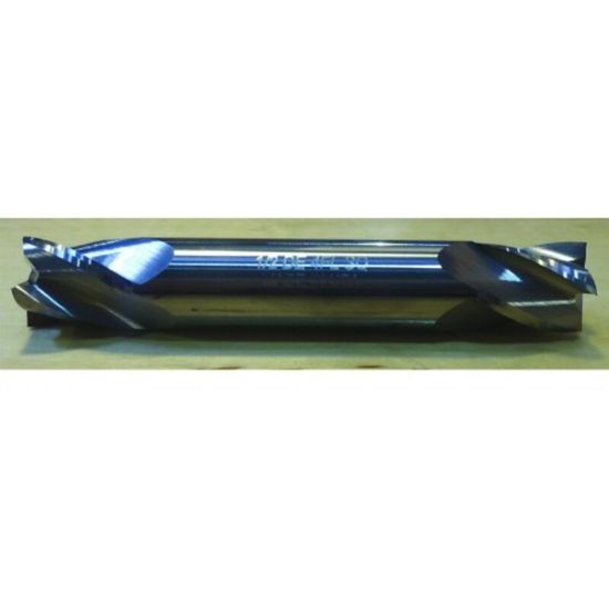 Picture of HTC 190-2437 Dia 7/16 SH 0.50 LOC 0.5625 OAL2.7500 End Mill Standard Flute Standard Helix Carbide Uncoated Double End Square Sharp