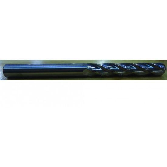 Picture of HTC 775-2507 Dia 1/2 SH 0.50 LOC 4.00 OAL7.00 End Mill Standard Flute Standard Helix Carbide Uncoated Single End Ball NoseBall