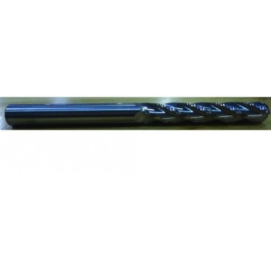 Picture of HTC 775-4759 Dia 3/4 SH 0.7500 LOC 6.00 OAL9.00 End Mill Standard Flute Standard Helix Carbide Uncoated Single End Ball NoseBall