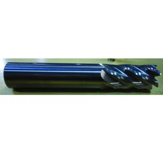 Picture of HTC 790-6562 Dia 9/16 SH 0.6250 LOC 1.2500 OAL3.50 End Mill Standard Flute Standard Helix Carbide Uncoated Single End Square Sharp