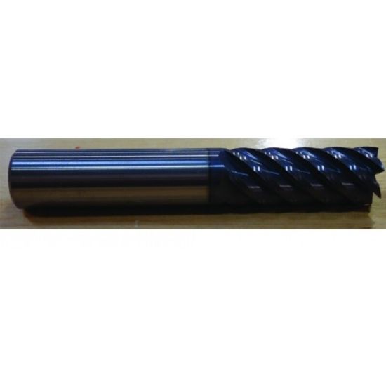 Picture of HTC 792-6437 Dia 7/16 SH 0.4375 LOC 1.00 OAL2.2500 End Mill Standard Flute Standard Helix Carbide AlTiN Single End Square Sharp
