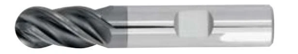 Picture of ICE 5/8 4Flt 1-1/4LOC 3-1/2OAL 5/8Shk WLDN SE BN TiALN Carbide End Mill Variable Helix Black
