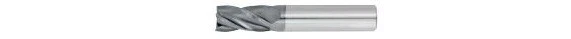 Picture of ICE 1/8 4Flt 1/2LOC 1-1/2OAL 1/8Shk RND SE SQ TiALN Carbide End Mill Standard Helix Blue