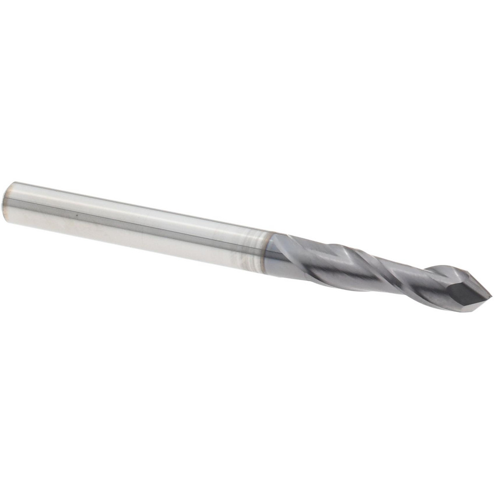 Picture of ICE 3/16 4Flt 5/8LOC 2OAL 3/16Shk RND SE 90DEG TiALN Carbide Drill/Mill Blue