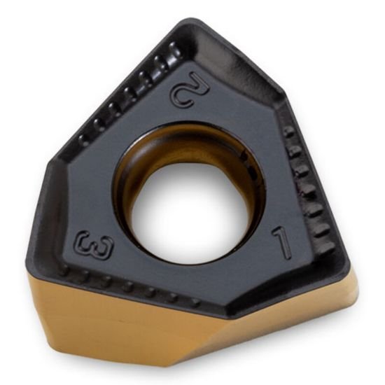 Picture of ICE 6NGU090508R-M IP2202 Milling Insert Trigon TiAlN 0.032 Corner Radius