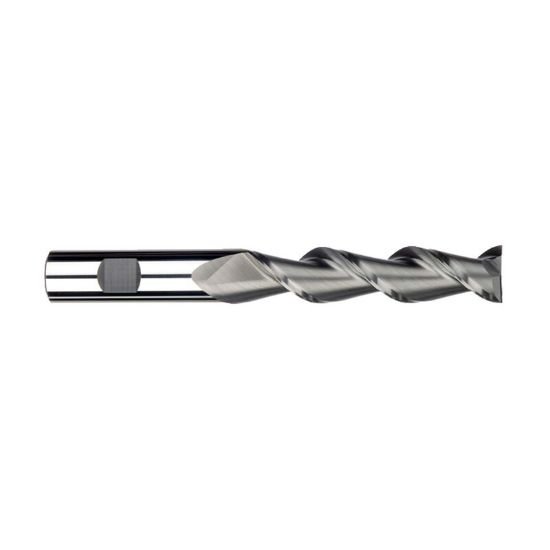 Picture of Imco 32510 Dia 3/8 SH 0.3750 LOC 2.00 OAL4.00 End Mill Standard Flute High Helix Carbide Uncoated Single End Square Sharp Streaker Mill