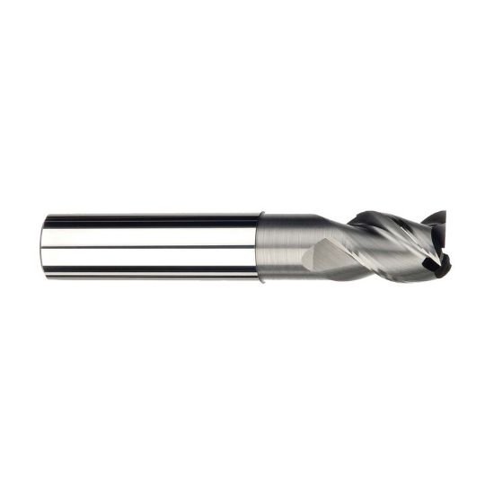 Picture of Imco 33038 Dia 5/8 SH 0.6250 LOC 0.7500 OAL3.50 End Mill Standard Flute High Helix Carbide Uncoated Single End Square Sharp Streaker Mill