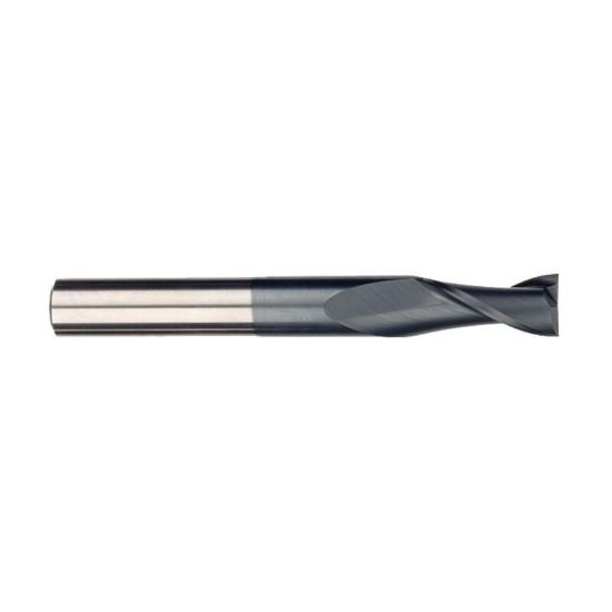 Picture of Imco 34023 Dia 3/16 SH 0.1875 LOC 1.1250 OAL3.00 End Mill Standard Flute Standard Helix Carbide AlTiN Single End Square Sharp General PURPOSE