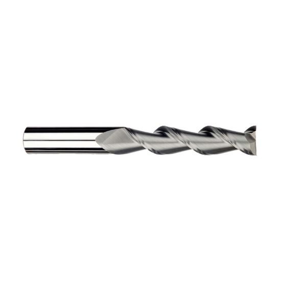 Picture of Imco 34144 Dia 3/8 SH 0.3750 LOC 2.00 OAL4.00 End Mill Standard Flute High Helix Carbide Uncoated Single End Corner Radius0.0300 0.76mm Streaker Mill