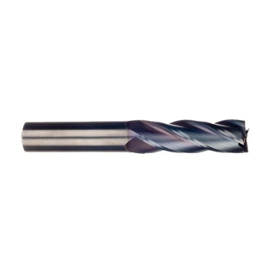 Picture of Imco 34166 Dia 1 SH 1.00 LOC 3.00 OAL6.00 End Mill Standard Flute Standard Helix Carbide TiCN Single End Square Sharp General PURPOSE