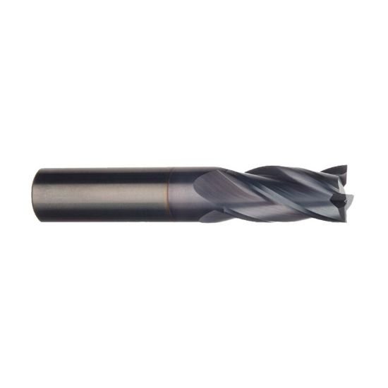Picture of Imco 34408 Dia 1/8 SH 0.1250 LOC 0.50 OAL1.50 End Mill Standard Flute Standard Helix Carbide TiCN Single End Square Sharp General PURPOSE