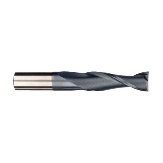 Picture of Imco 37981 Dia 2mm SH 0.1181 LOC 0.3543 OAL1.4961 End Mill Standard Flute Standard Helix Carbide AlTiN Single End Square Sharp General PURPOSE