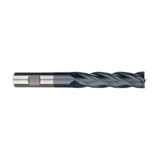 Picture of Imco 39365 Dia 1 SH 1.00 LOC 3.00 OAL6.00 End Mill Standard Flute Standard Helix Carbide AlTiN Single End Square Sharp General PURPOSE