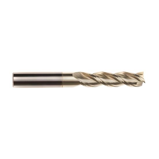 Picture of Imco 61055 Dia 1/2 SH 0.50 LOC 1.50 OAL3.50 End Mill Standard Flute High Helix Carbide Uncoated Single End Square Sharp Streaker Mill