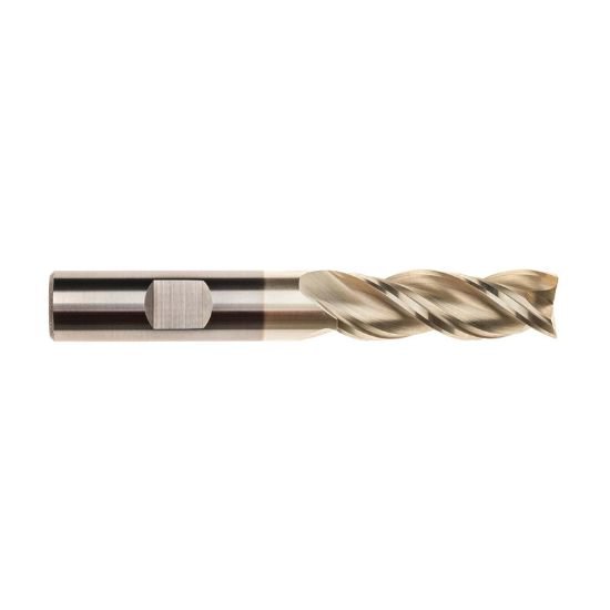 Picture of Imco 61105 Dia 1 SH 1.00 LOC 3.2500 OAL6.00 End Mill Standard Flute High Helix Carbide Uncoated Single End Square Sharp Streaker Mill