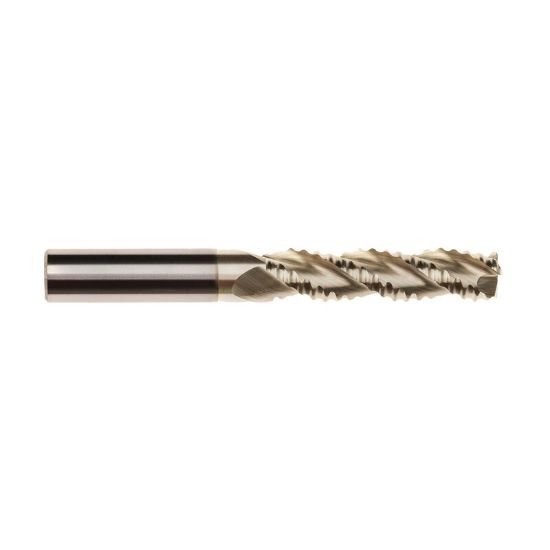 Picture of Imco 61115 Dia 1/2 SH 0.50 LOC 2.00 OAL4.00 End Mill Standard Flute High Helix Carbide Uncoated Single End Corner Radius0.0300 0.76mm Streaker Mill