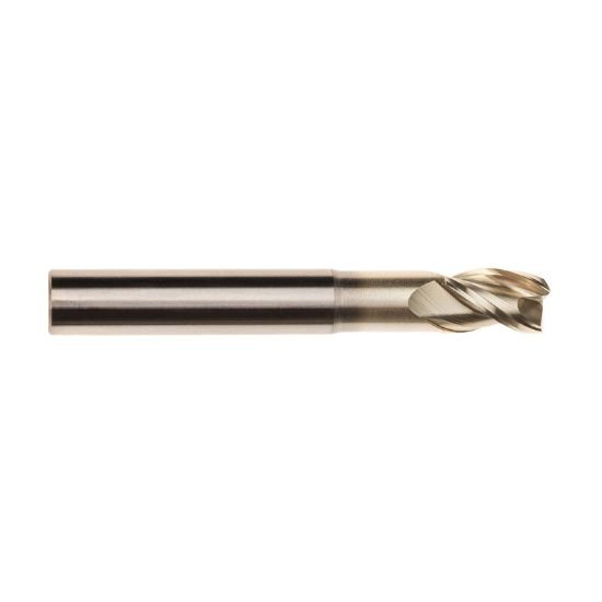 Picture of Imco 61184 Dia 5/8 SH 0.6250 LOC 0.7500 OAL4.00 End Mill Standard Flute High Helix Carbide Uncoated Single End Square Sharp Streaker Mill