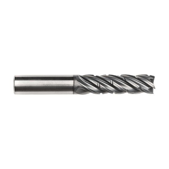 Picture of Imco 61449 Dia 1 SH 1.00 LOC 3.00 OAL6.00 End Mill Standard Flute Standard Helix Carbide TAC Single End Corner Radius0.0300 0.76mm Pow-R-Path Mill