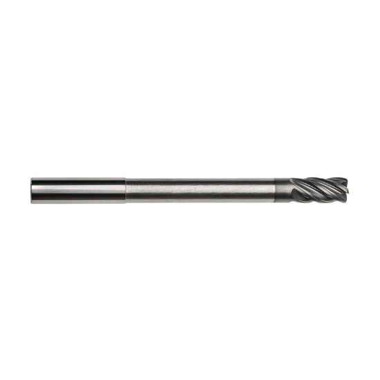 Picture of Imco 61654 Dia 1/2 SH 0.50 LOC 0.7500 OAL6.00 End Mill Standard Flute Standard Helix Carbide TAC Single End Corner Radius0.0600 1.52mm Pow-R-Path Mill